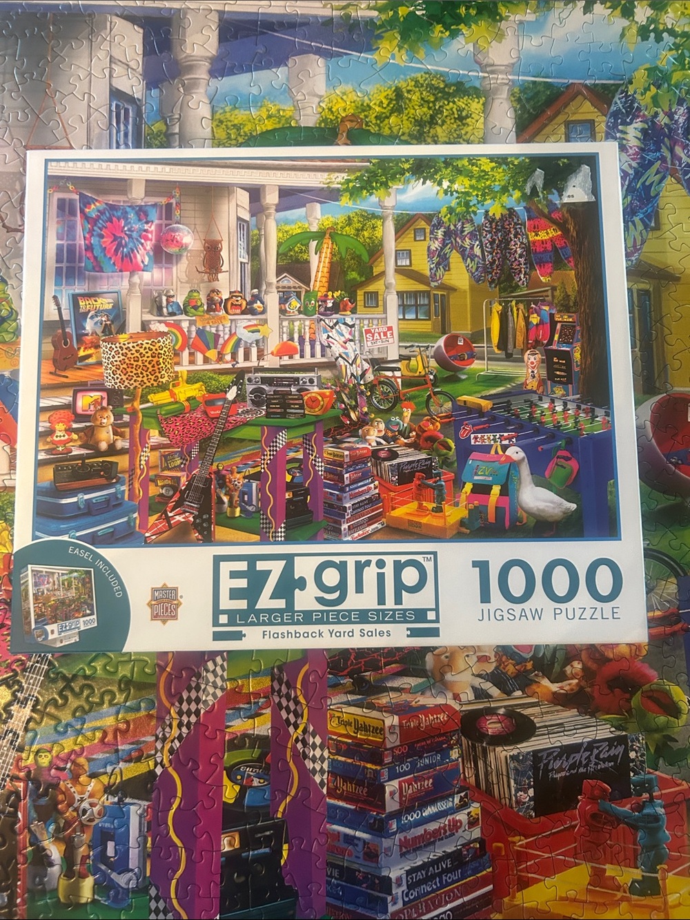 E-Z Grip Flashback Yard Sales 1000-Piece Jigsaw Puzzle